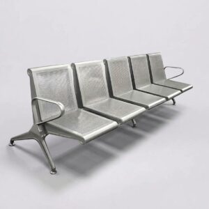 Waiting Bench – Stainless Steel 5-Seater
