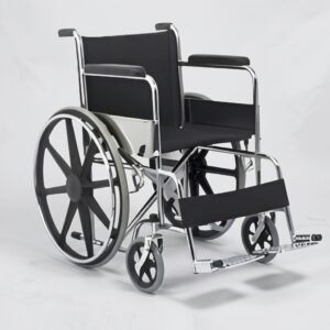 Folding Wheel Chair – Chrome