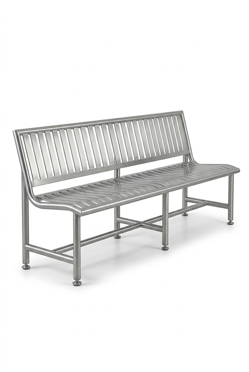 Attendent Bench – Stainless Steel