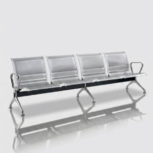 Waiting Bench – Stainless Steel 4-Seater