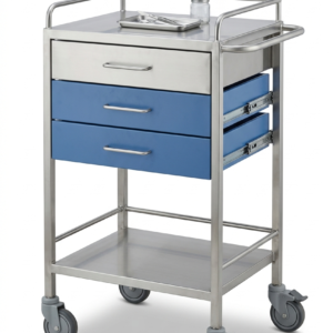 Instrument Trolley – with Drawers (S.S / Powder Coated)