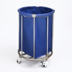 Mobile Linen Trolley – Stainless Steel
